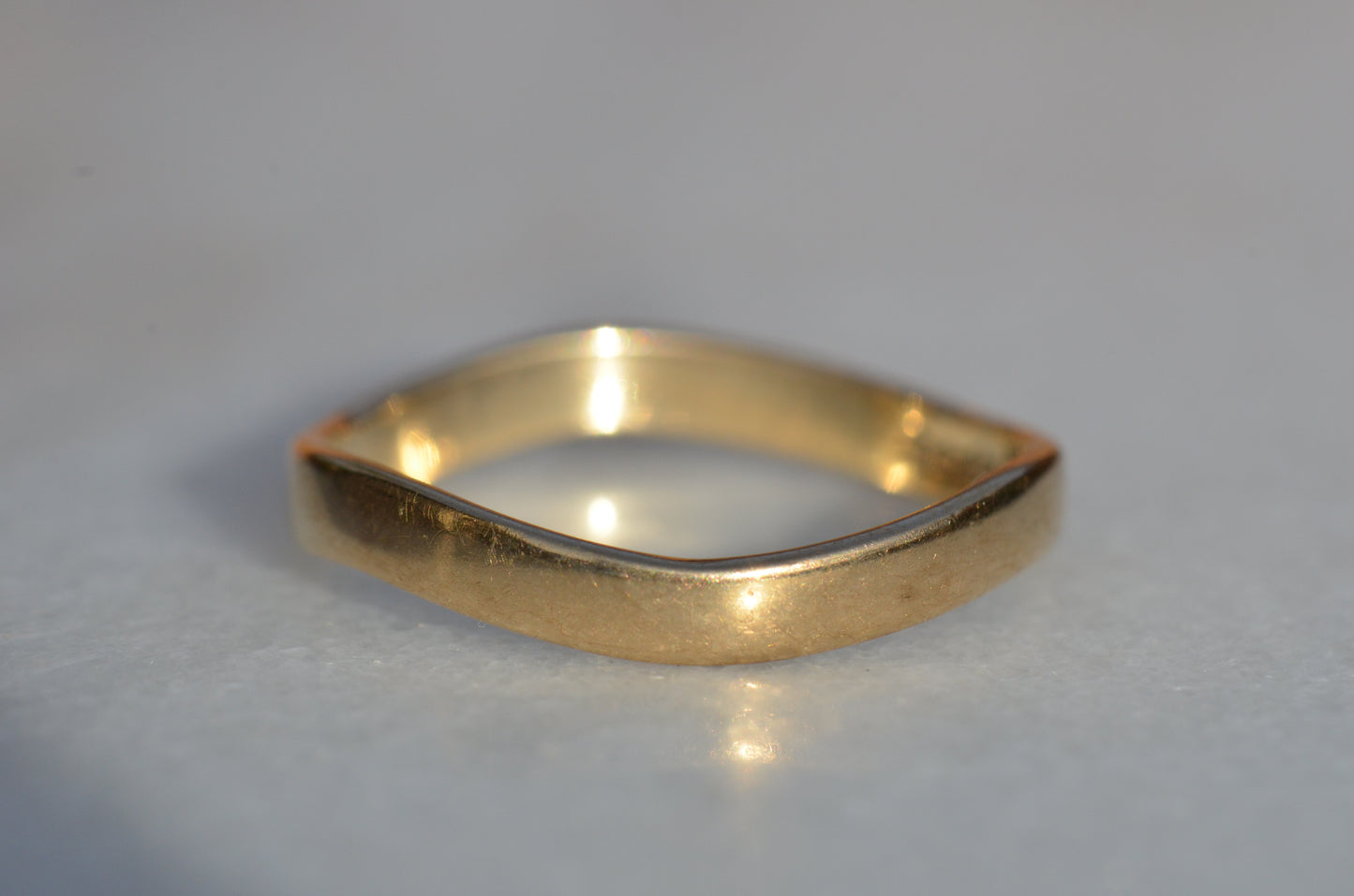 Wavy Y2K Band Ring