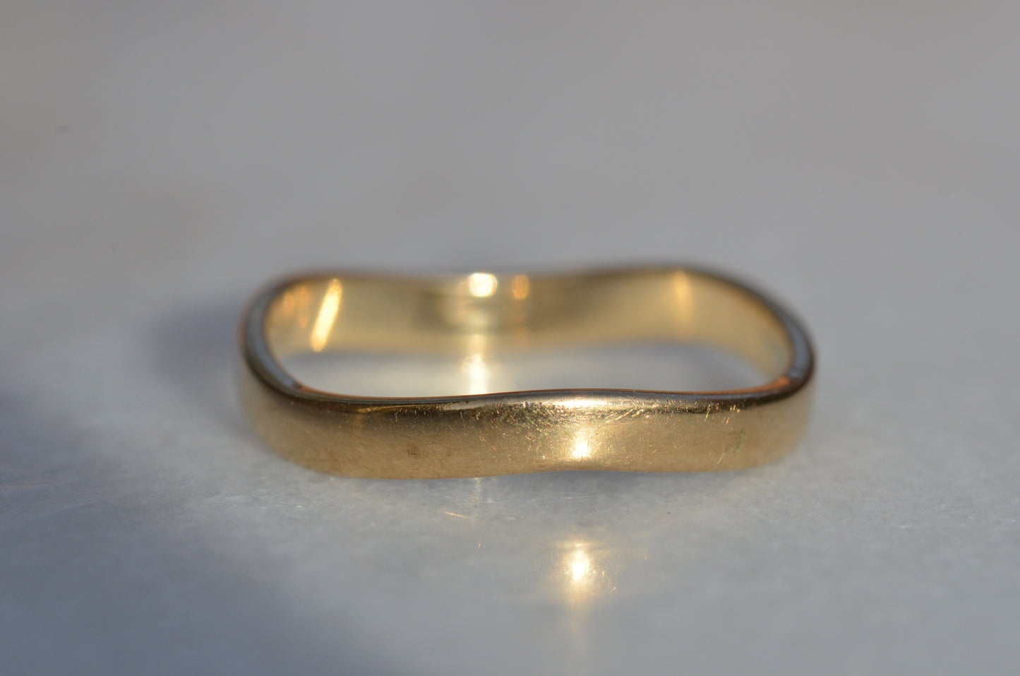 Wavy Y2K Band Ring