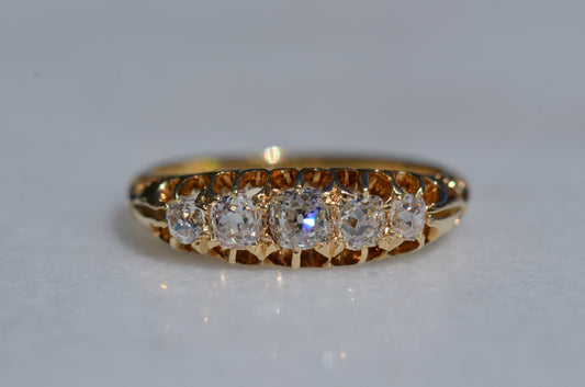 Plush Antique Five Diamond Band