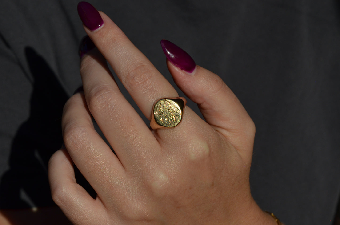 Heavy Vintage Signet Ring ER