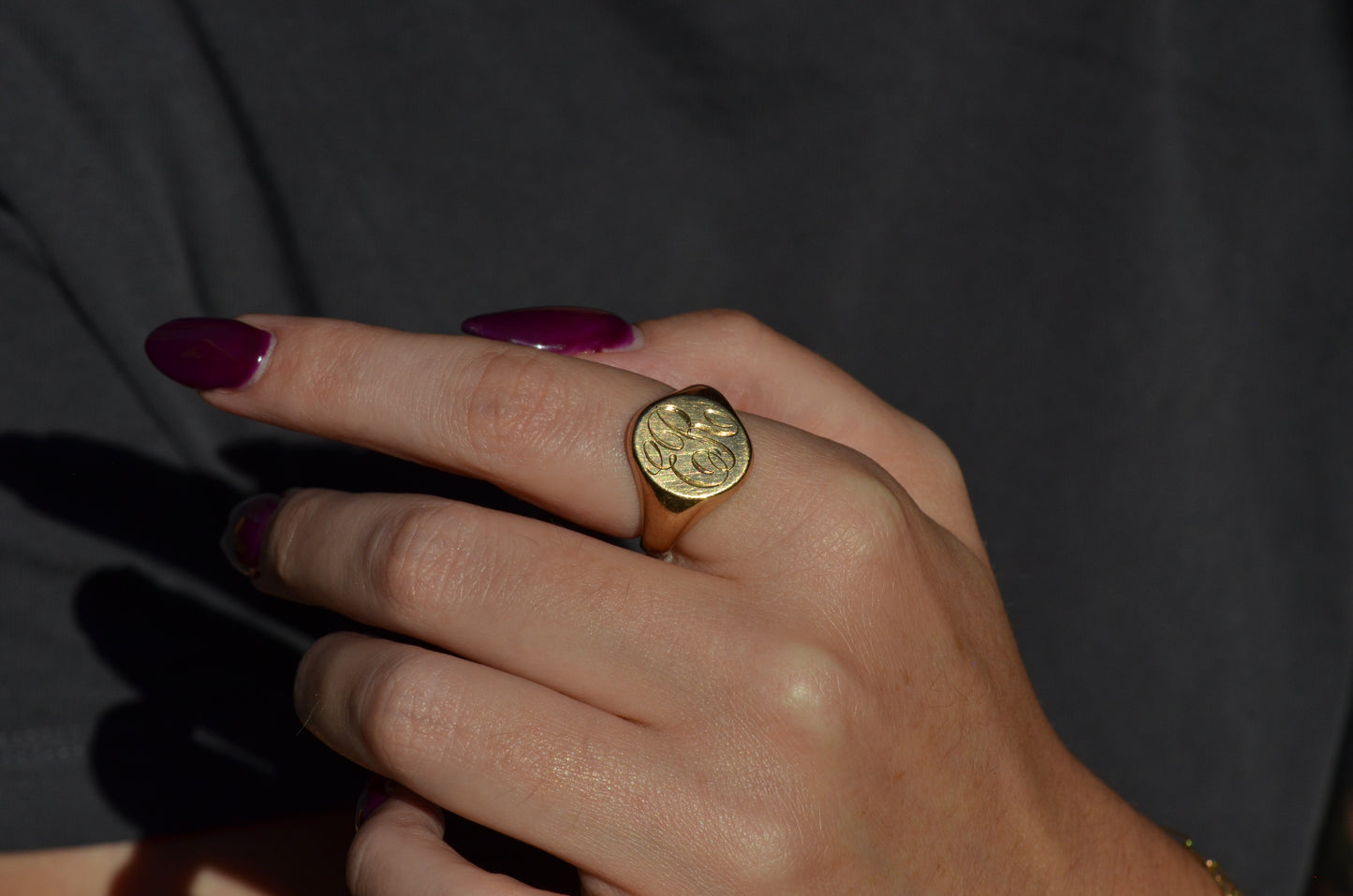 Heavy Vintage Signet Ring ER