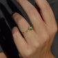 Avant-Garde Emerald and Diamond Tube Ring