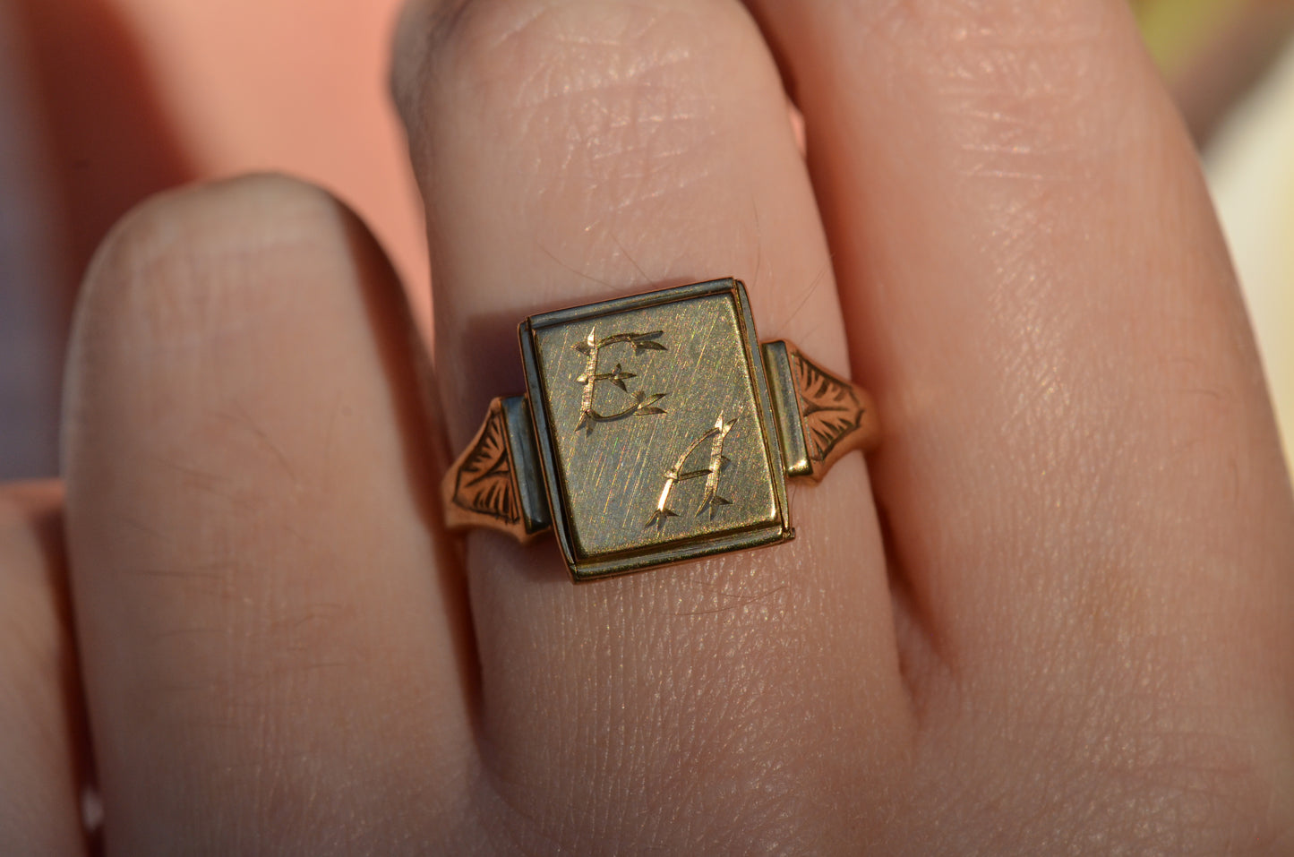 Sentimental Locket Signet Ring EA