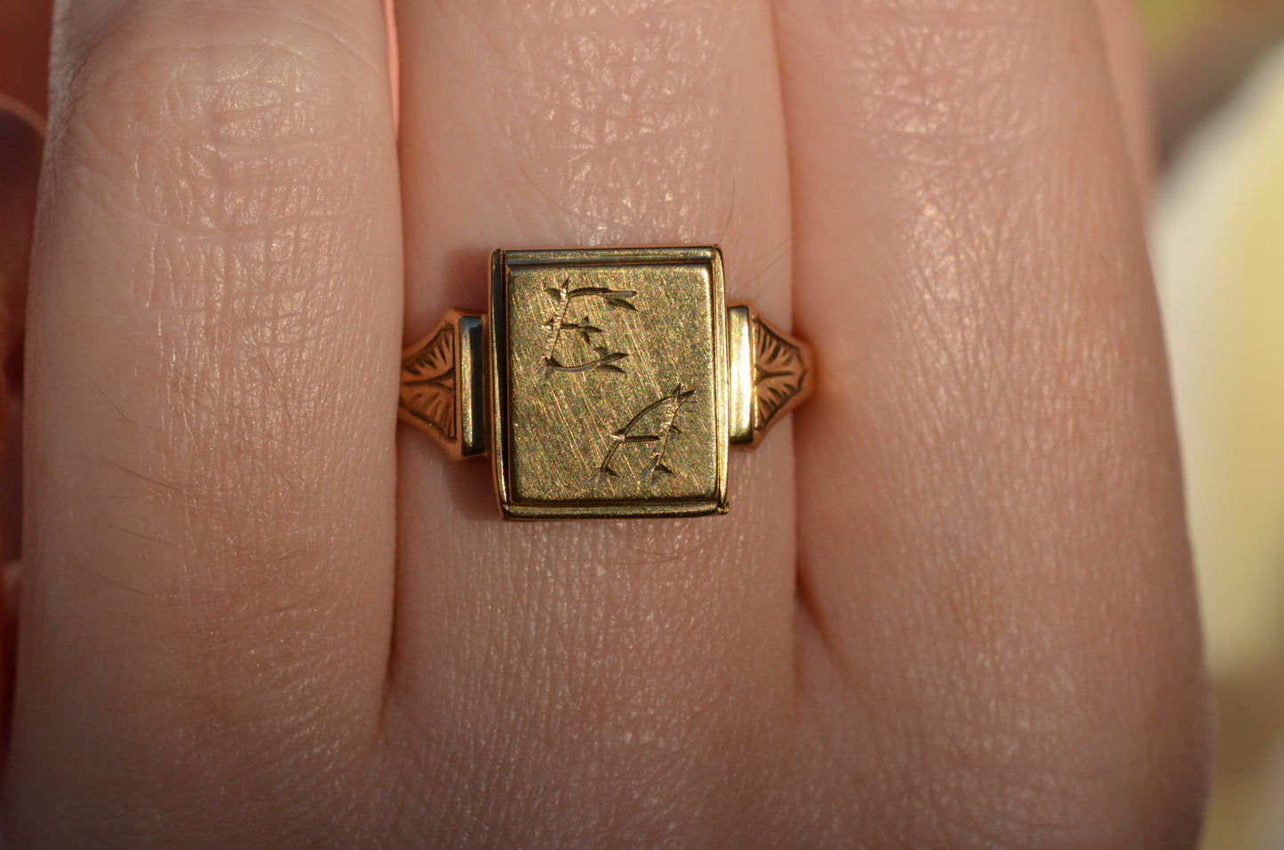 Sentimental Locket Signet Ring EA