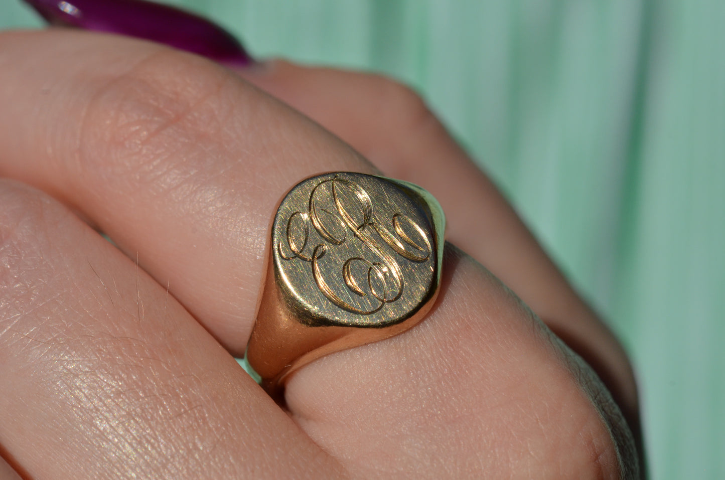 Heavy Vintage Signet Ring ER