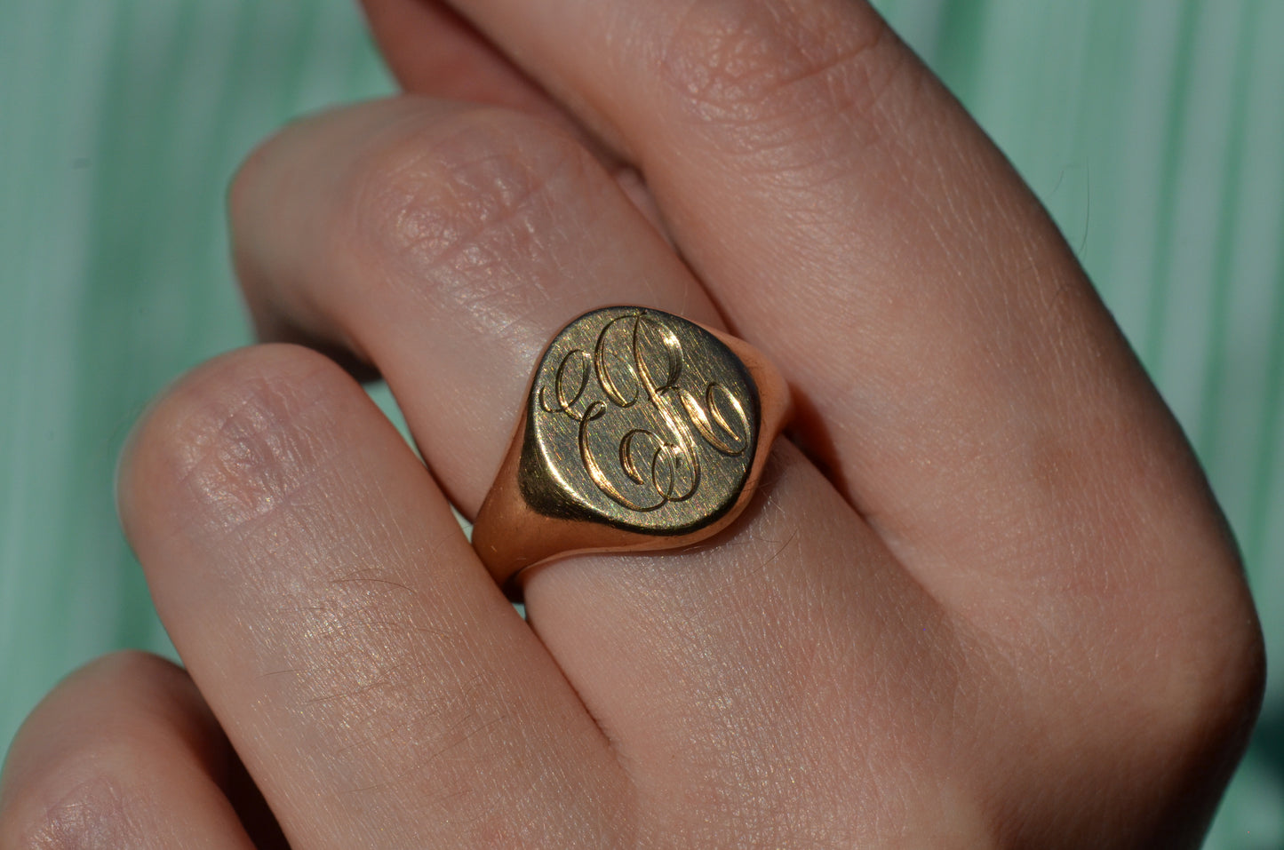 Heavy Vintage Signet Ring ER