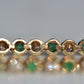 Vivid Emerald and Diamond Tennis Bracelet