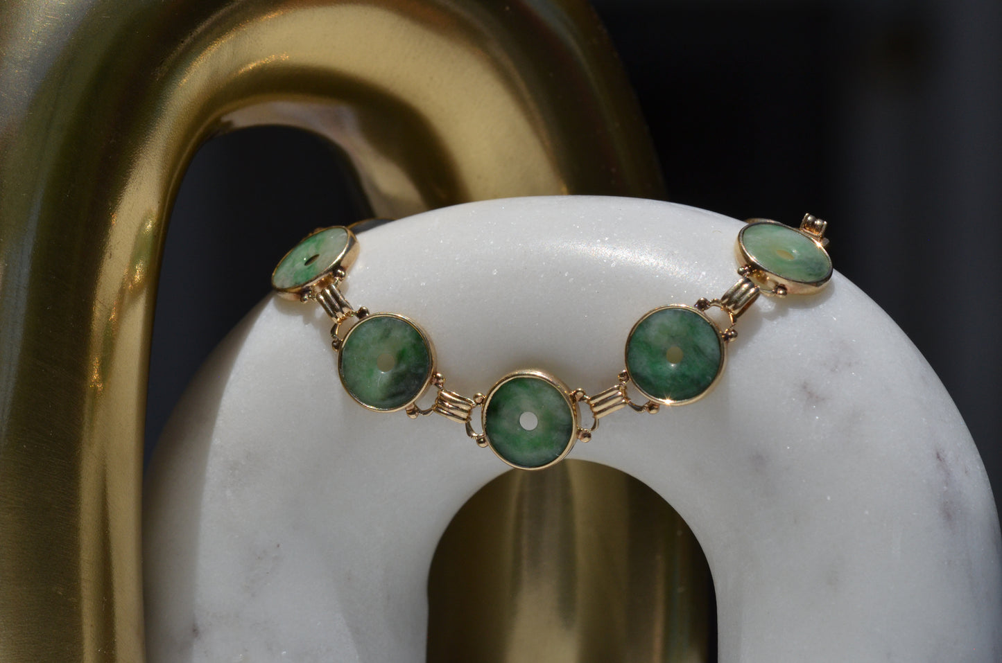 Elegant Vintage Jade Bracelet