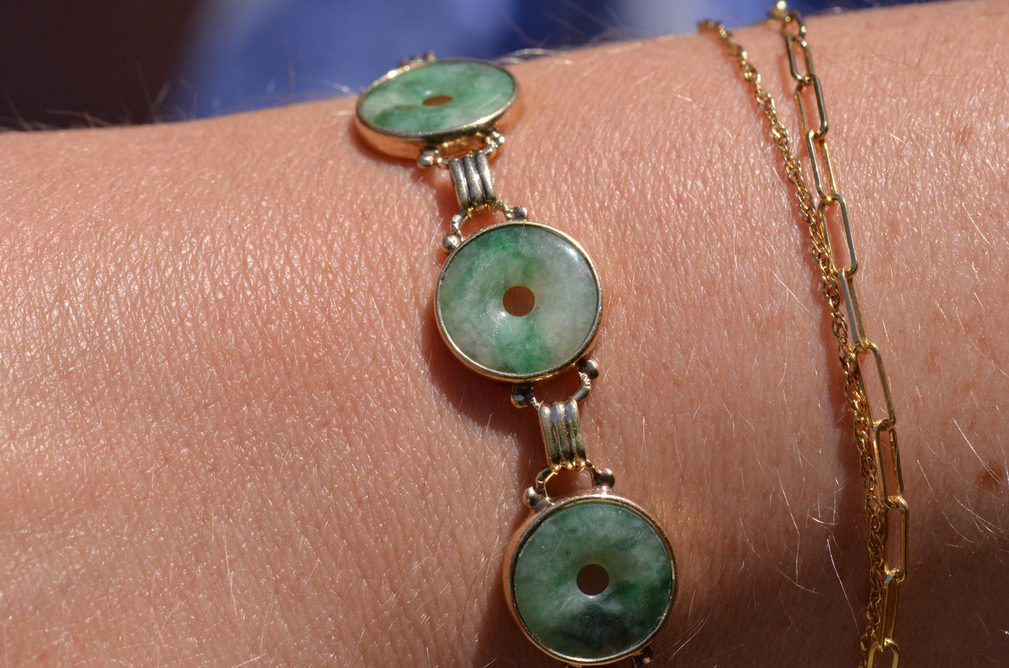 Elegant Vintage Jade Bracelet