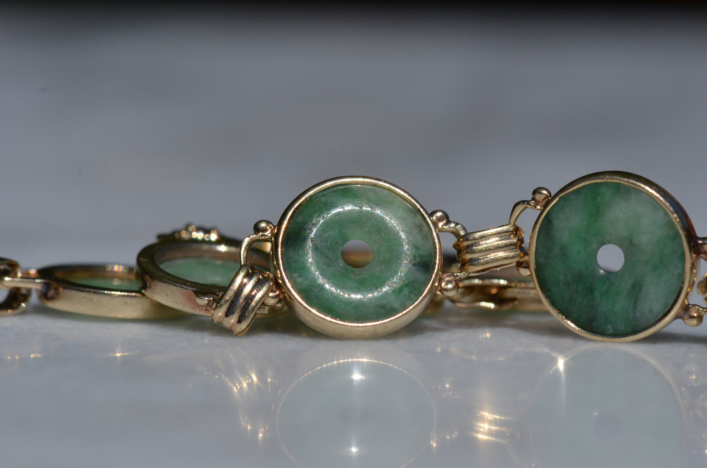 Elegant Vintage Jade Bracelet