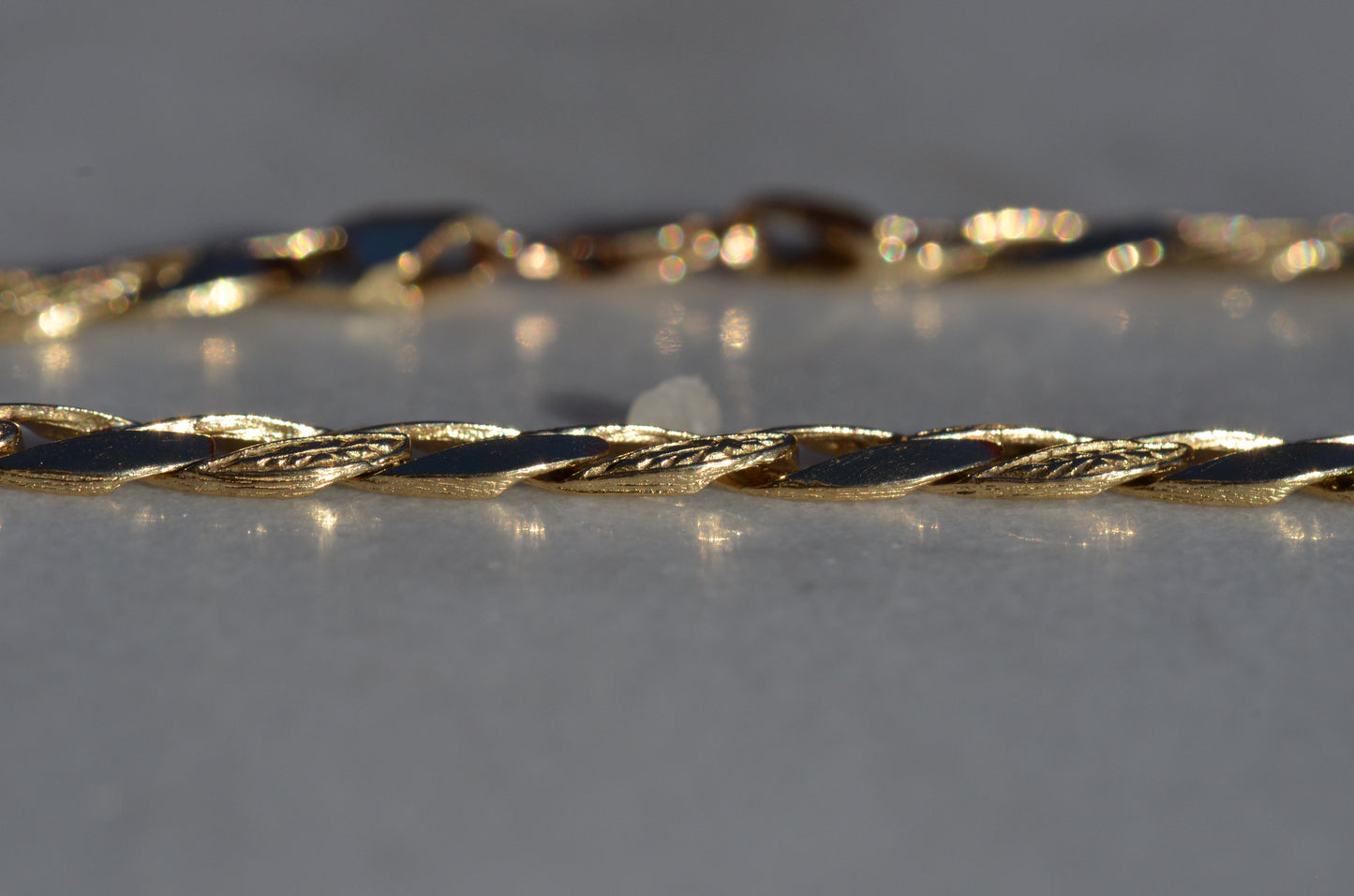 Textured Vintage Curb Bracelet