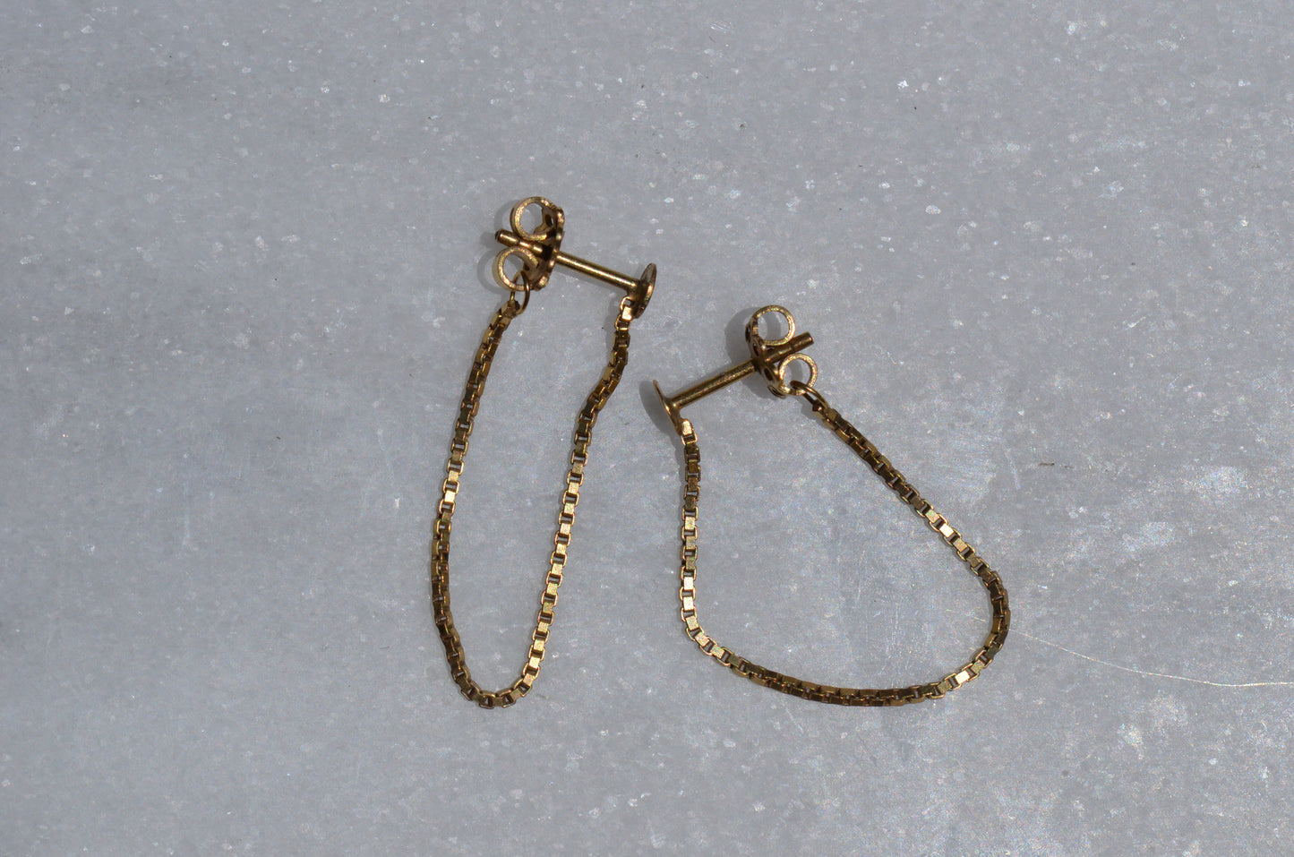 Slinky Vintage Box Chain Earrings