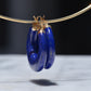 Dramatic Vintage Lapis Lazuli Hoops