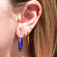 Dramatic Vintage Lapis Lazuli Hoops