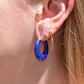 Dramatic Vintage Lapis Lazuli Hoops