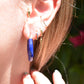 Dramatic Vintage Lapis Lazuli Hoops