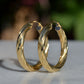 Large Twisted Vintage Hoops