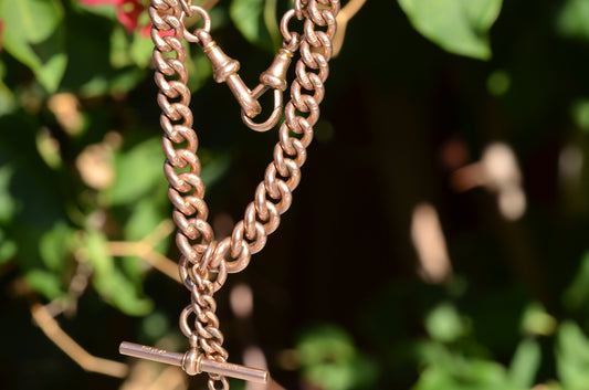 Heavy Antique Double Albert Chain