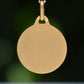 Sleek Vintage Médaille d'Amour Pendant