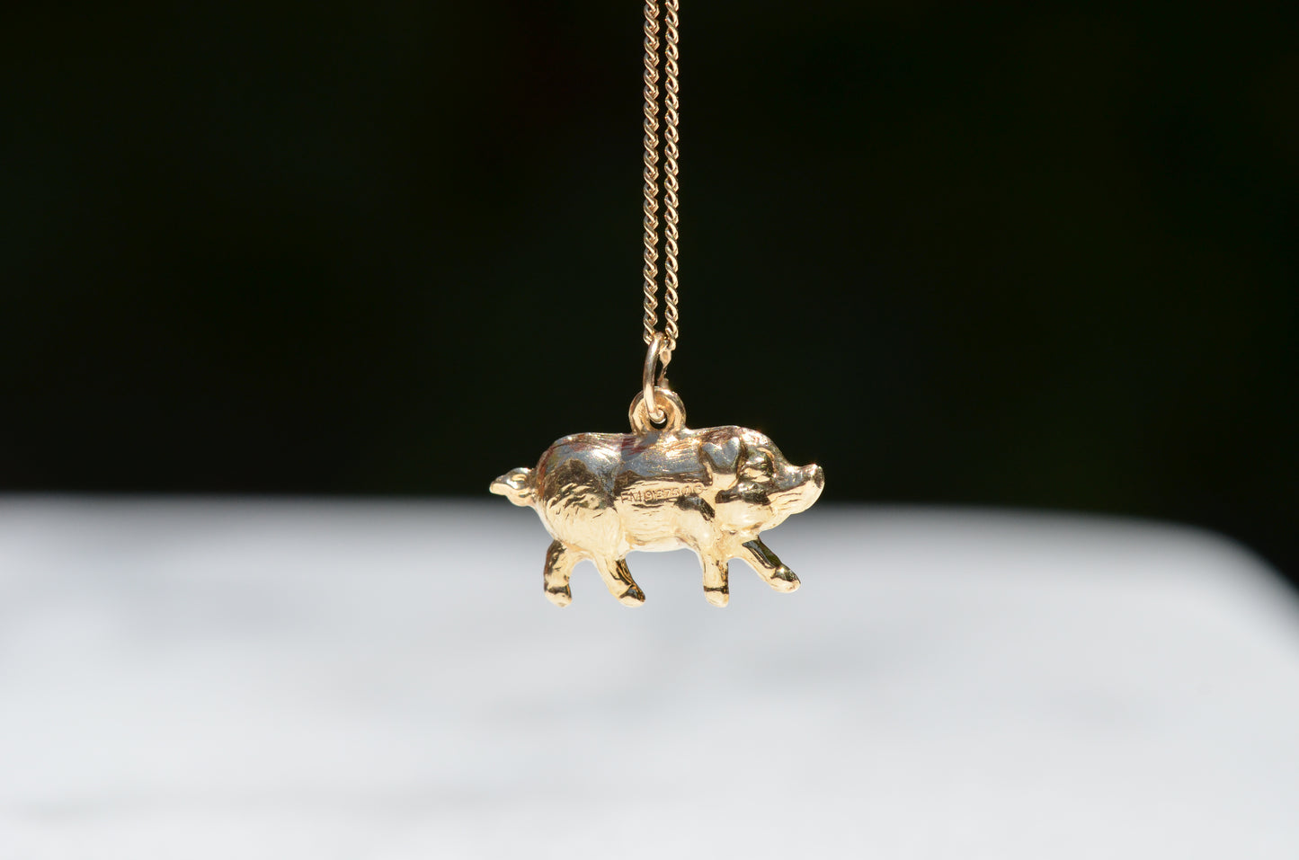 Kicky Vintage Pig Charm