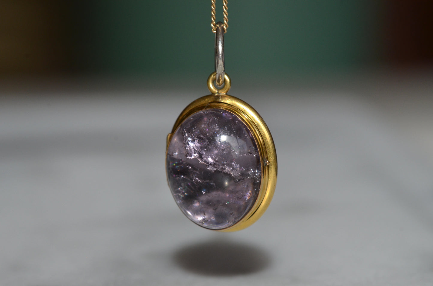 Otherworldly Antique Amethyst Locket