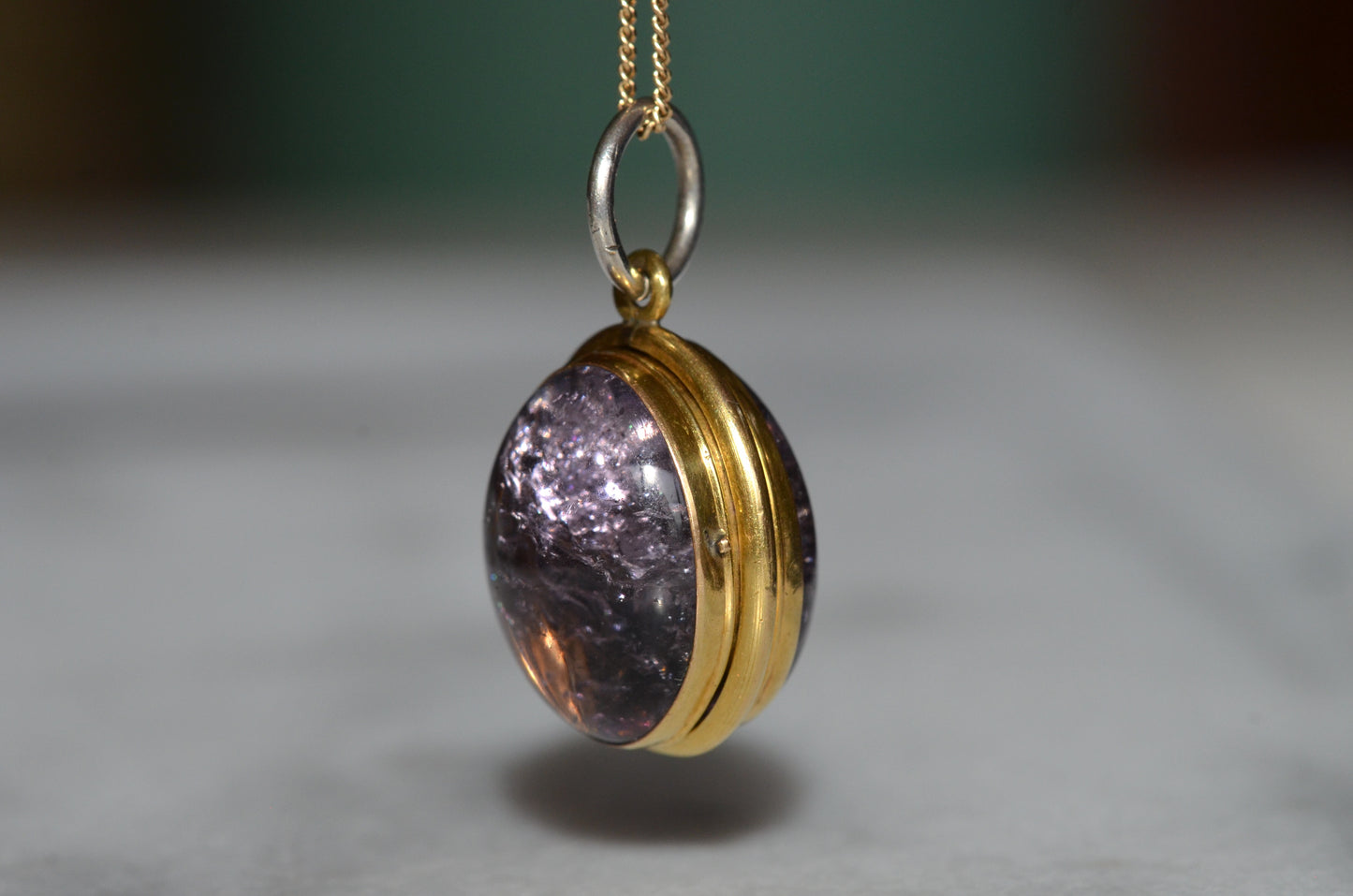 Otherworldly Antique Amethyst Locket