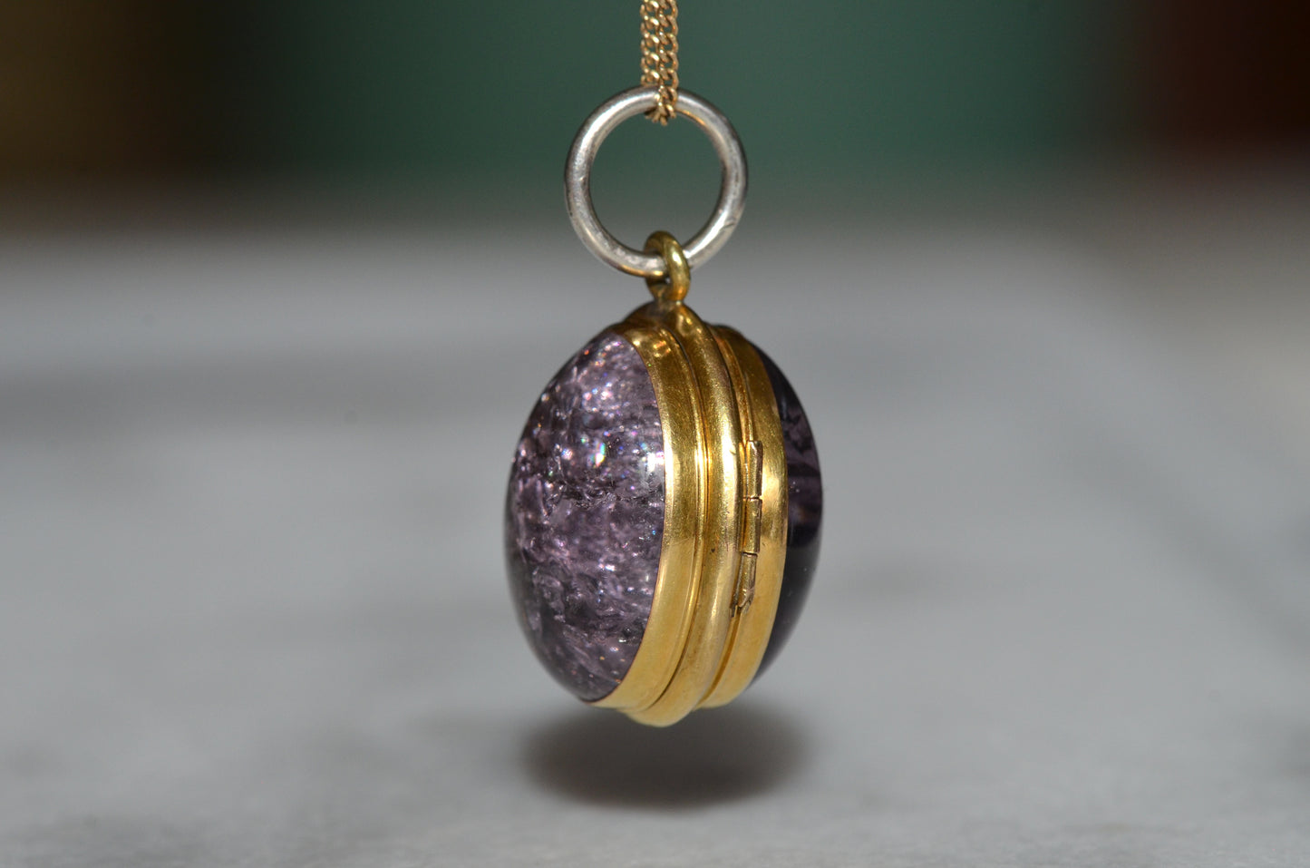 Otherworldly Antique Amethyst Locket