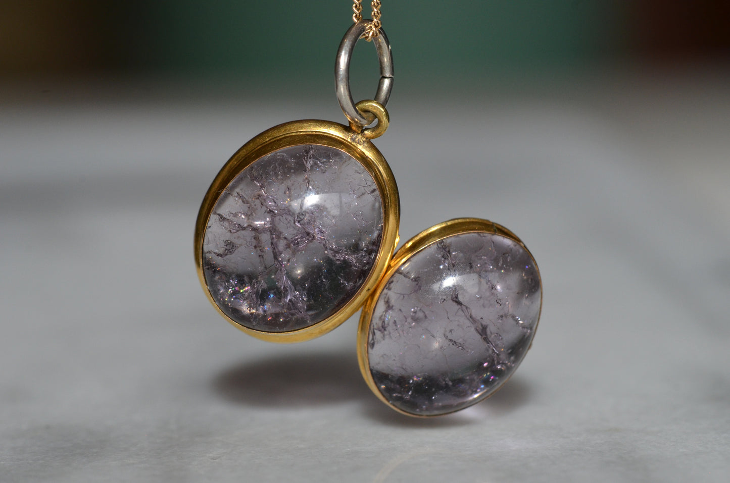 Otherworldly Antique Amethyst Locket