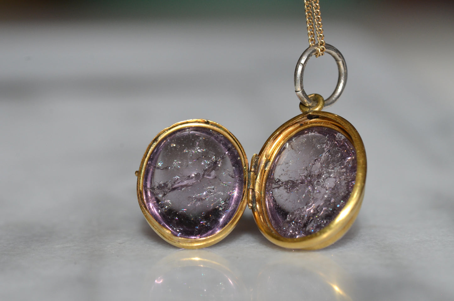 Otherworldly Antique Amethyst Locket