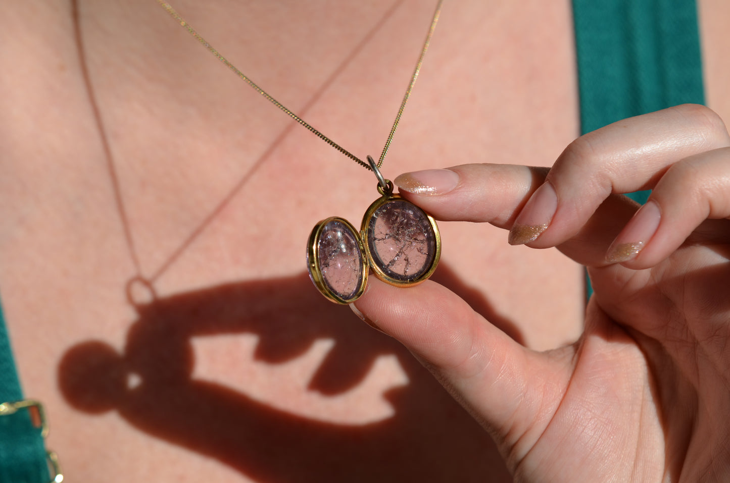 Otherworldly Antique Amethyst Locket