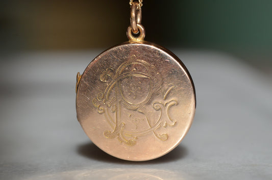 Tender Monogrammed Antique Locket