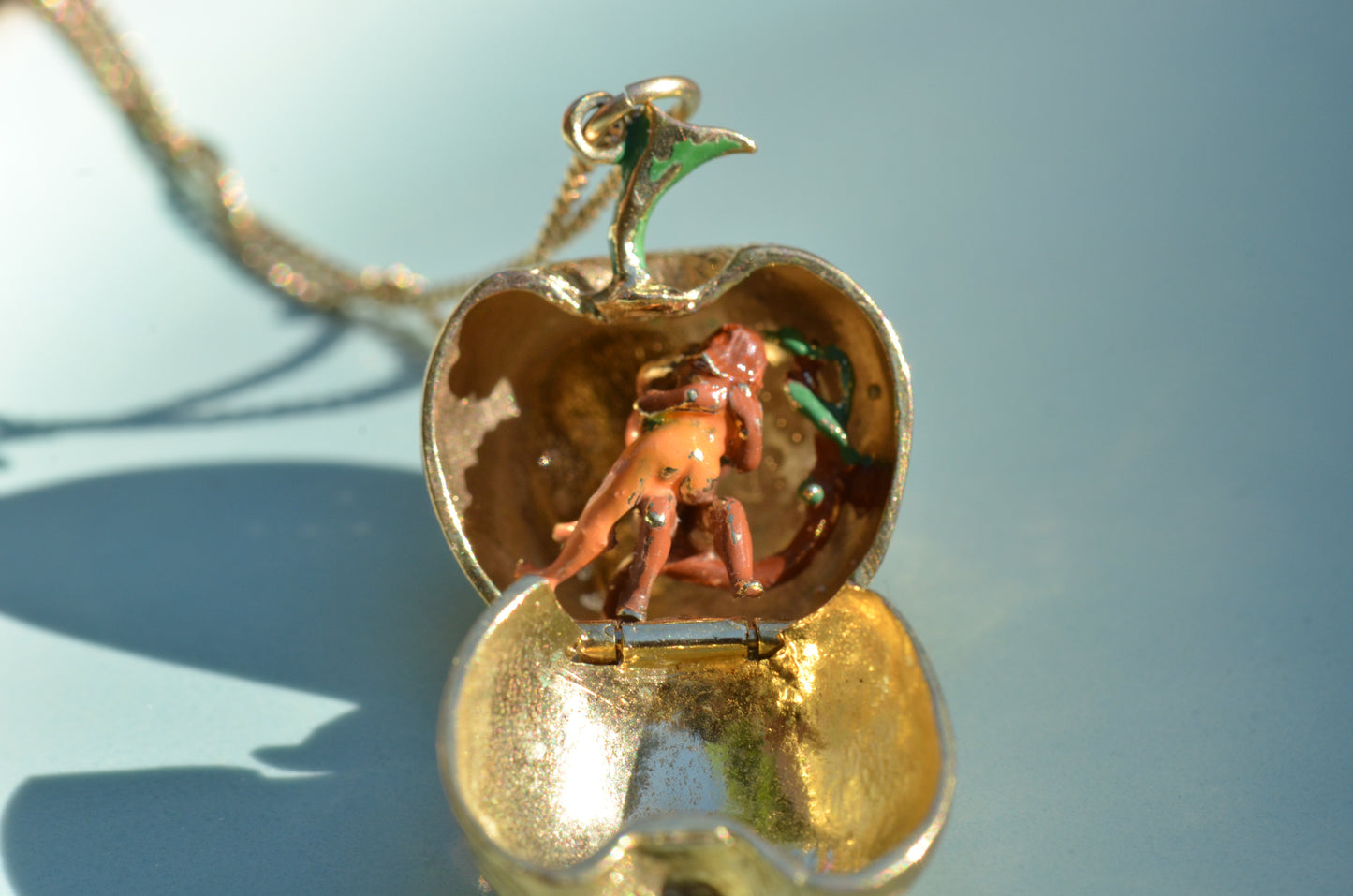 Amorous Enamel Adam & Eve Charm