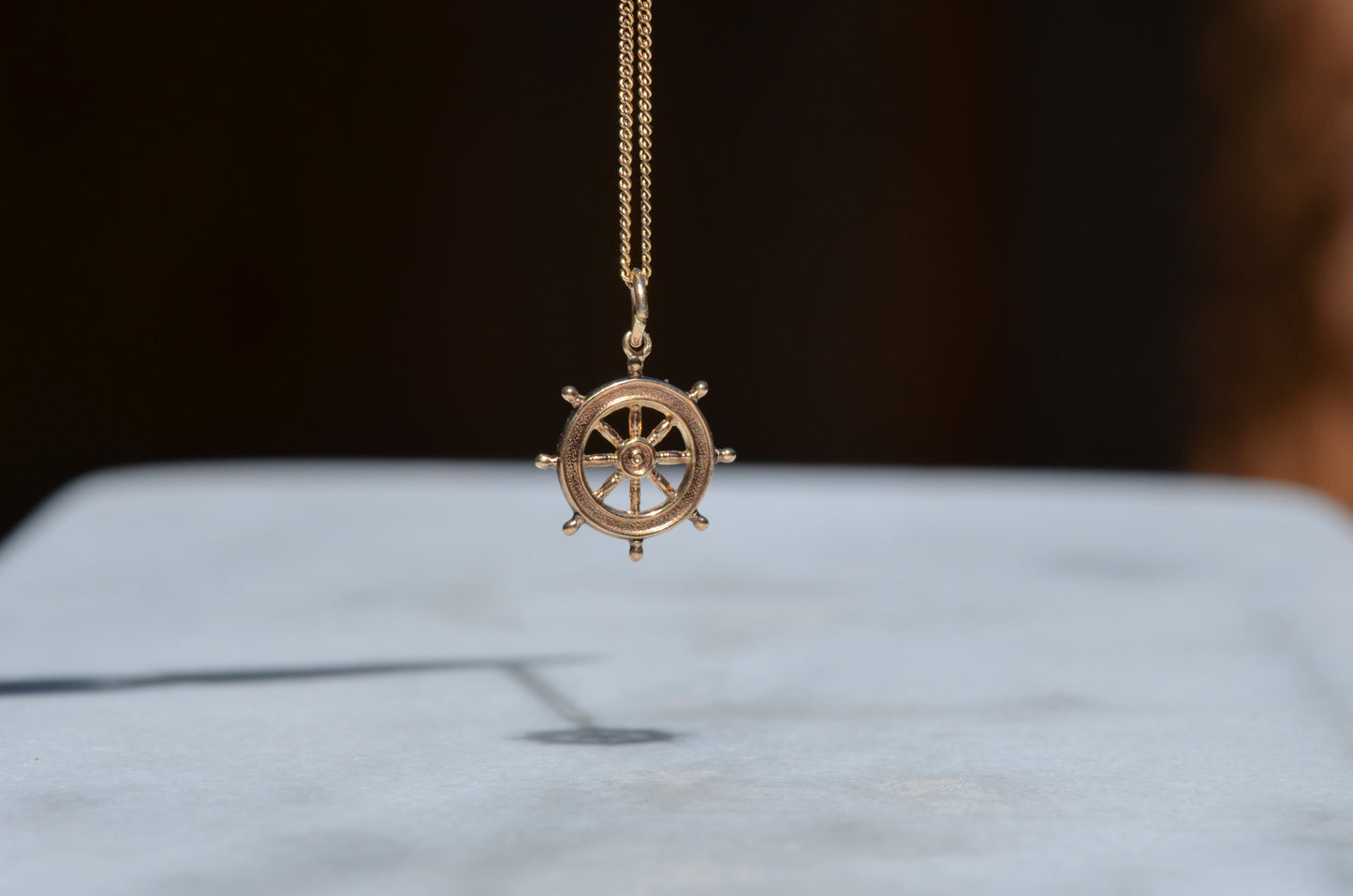 Adventurous Vintage Ship's Wheel Charm