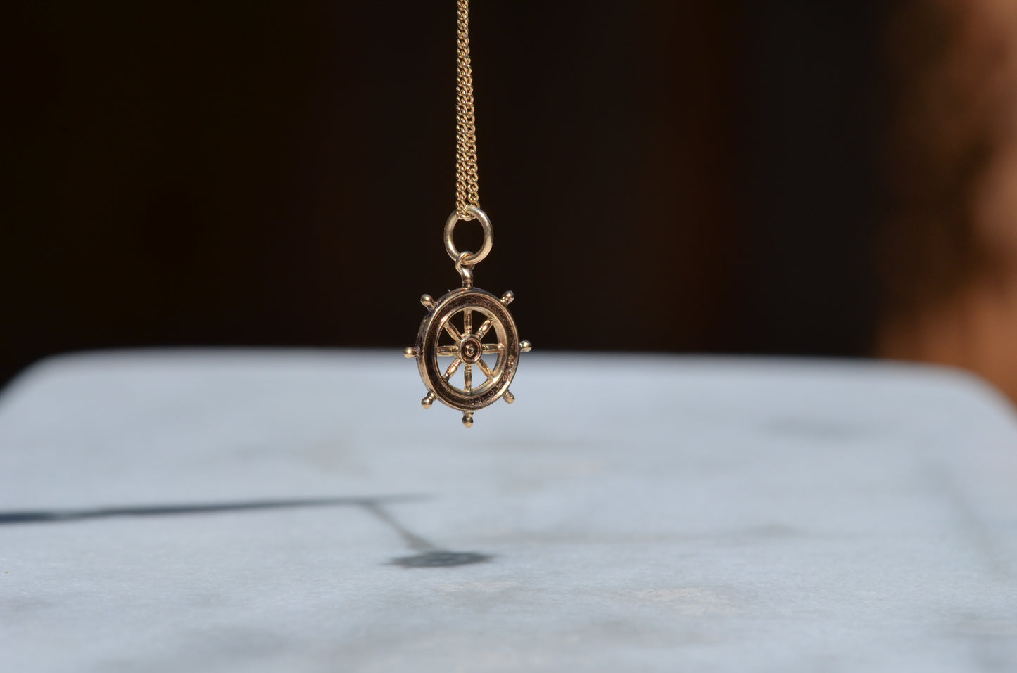 Adventurous Vintage Ship's Wheel Charm