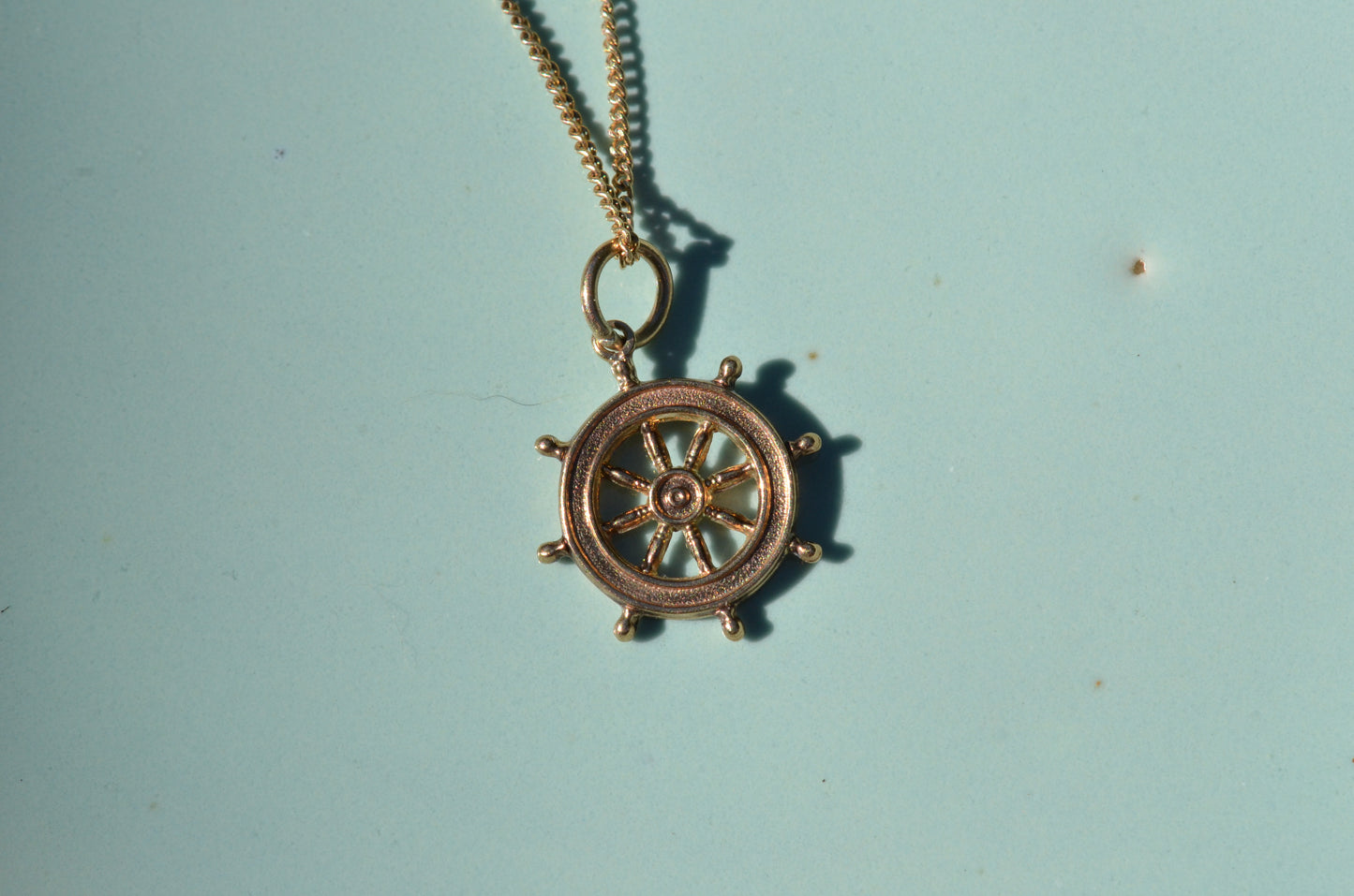 Adventurous Vintage Ship's Wheel Charm