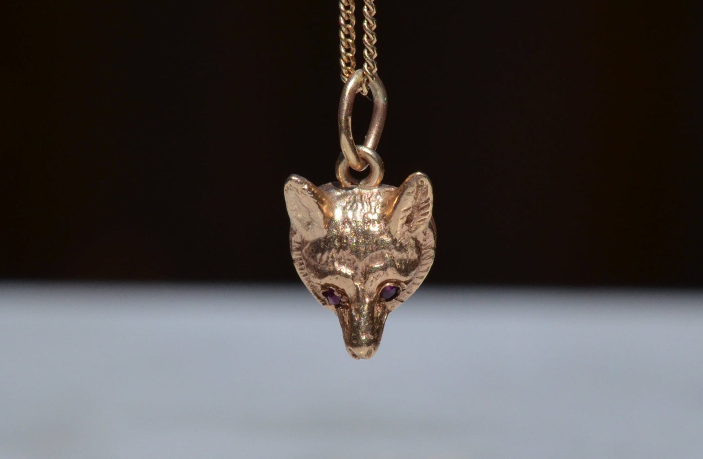 Mischievous Midcentury Fox Head Charm