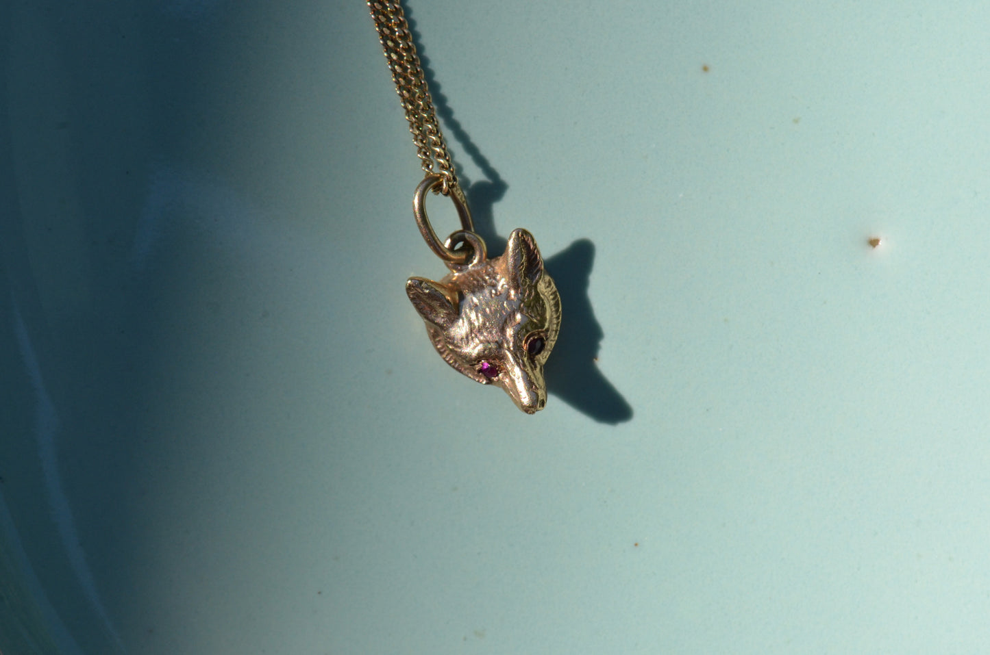 Mischievous Midcentury Fox Head Charm