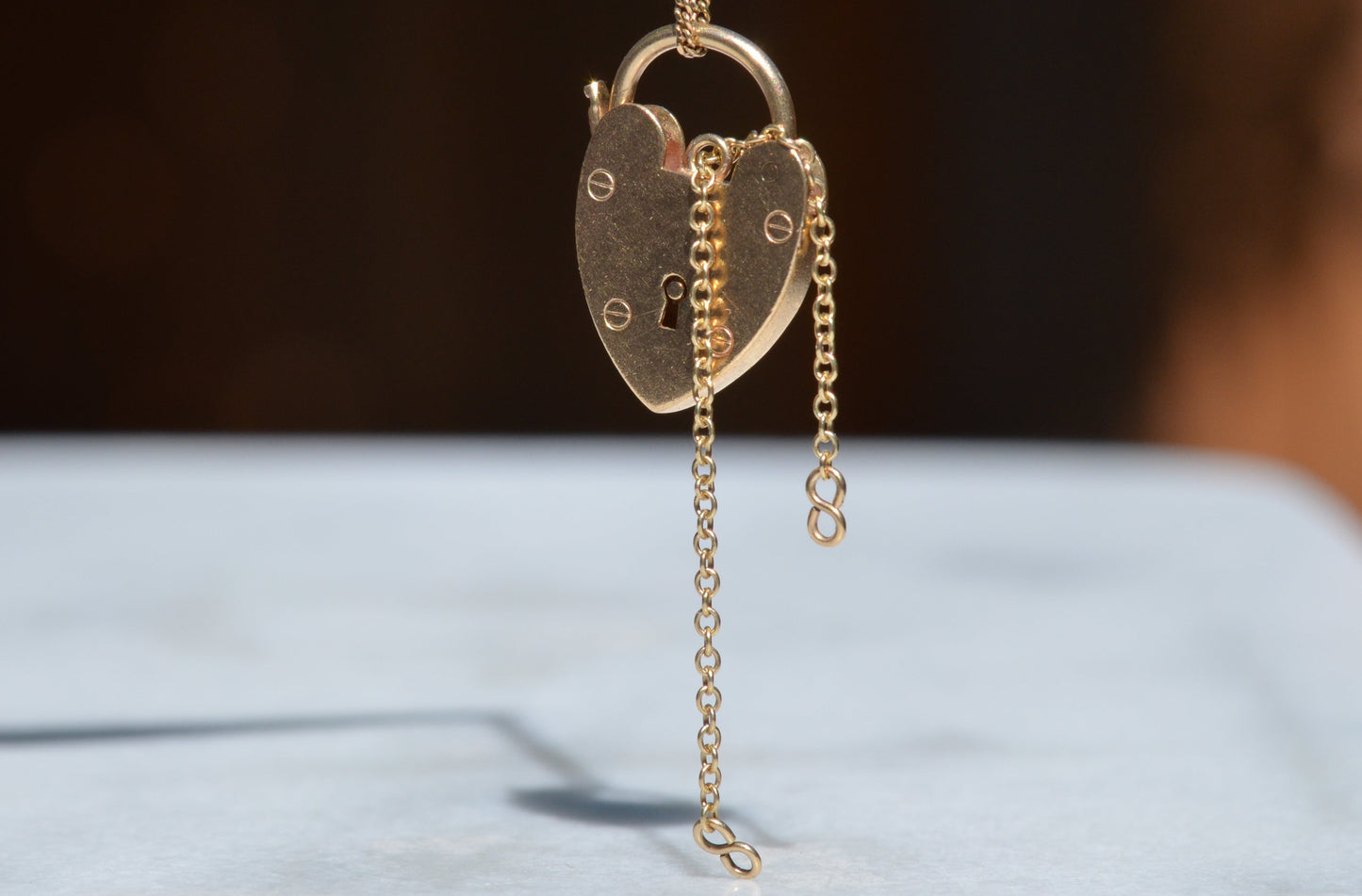 Warm Vintage Heart Padlock