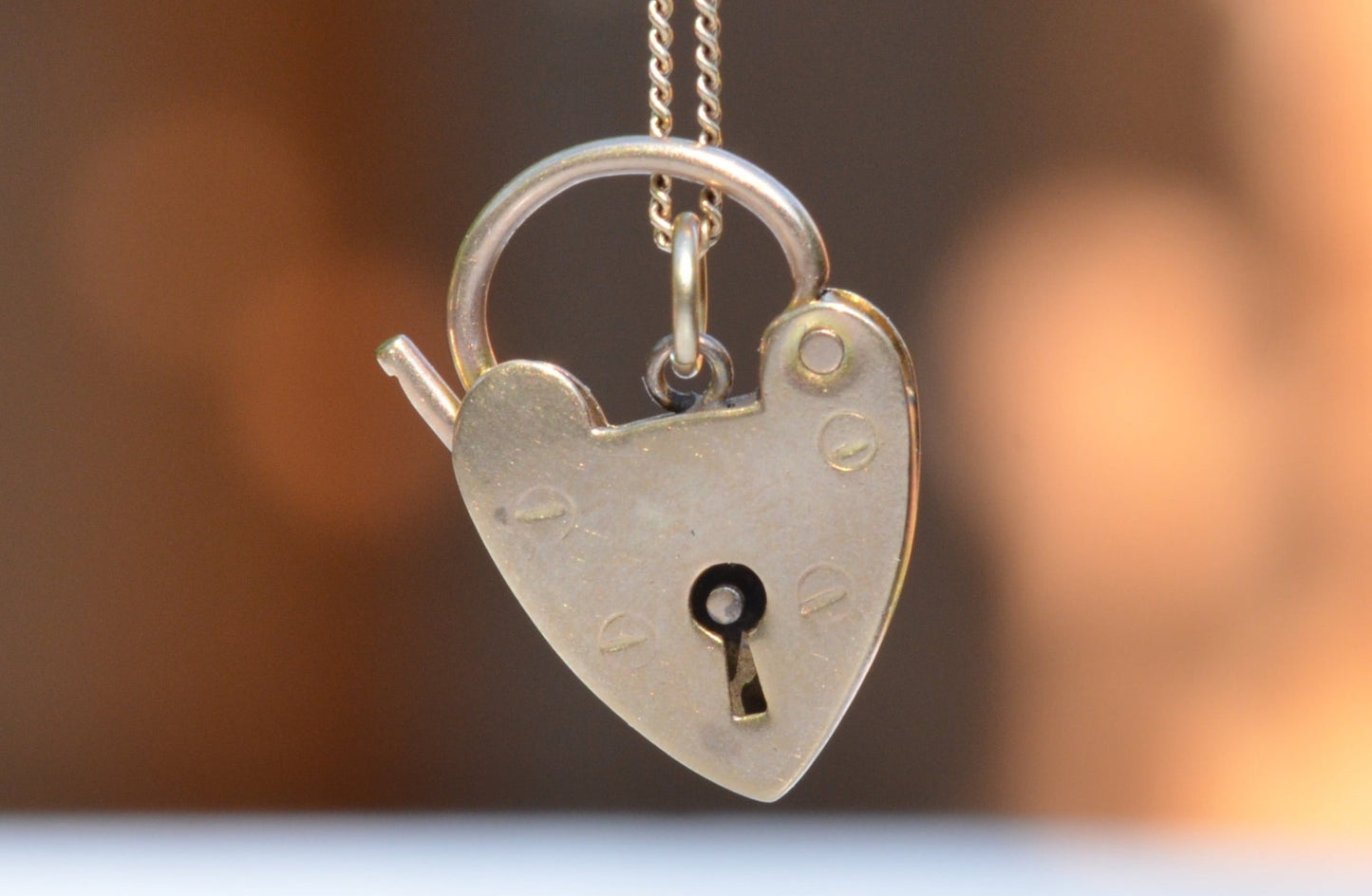 Classic Vintage Heart Padlock