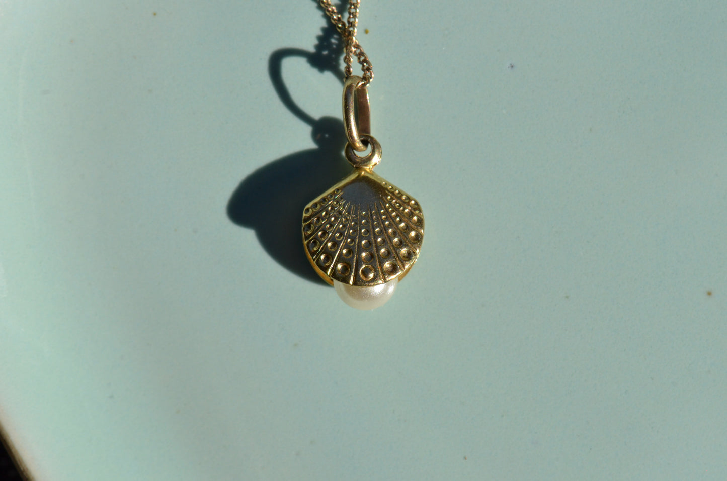 Sweet Open Shell and Pearl Charm