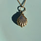 Smooth Vintage Shell and Pearl Charm