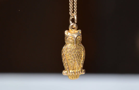 Sweet Vintage Owl Charm