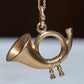 Bold Vintage Hunting Horn Charm