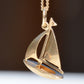 Serene Vintage Sailboat Charm