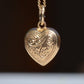 Puffy Vintage Heart Charm