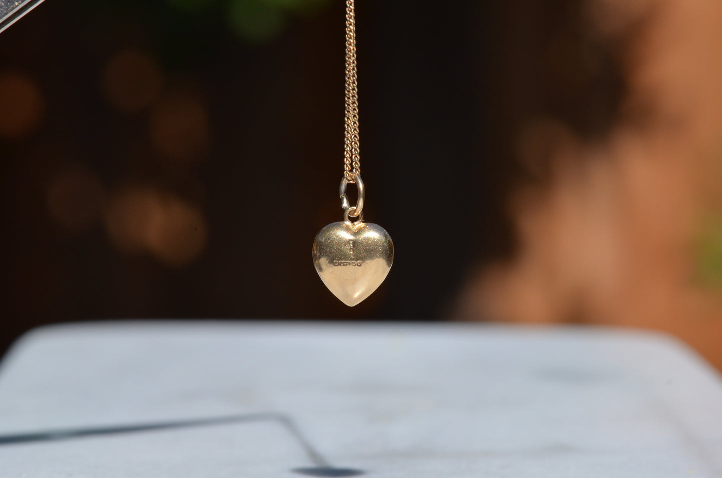 Puffy Vintage Heart Charm