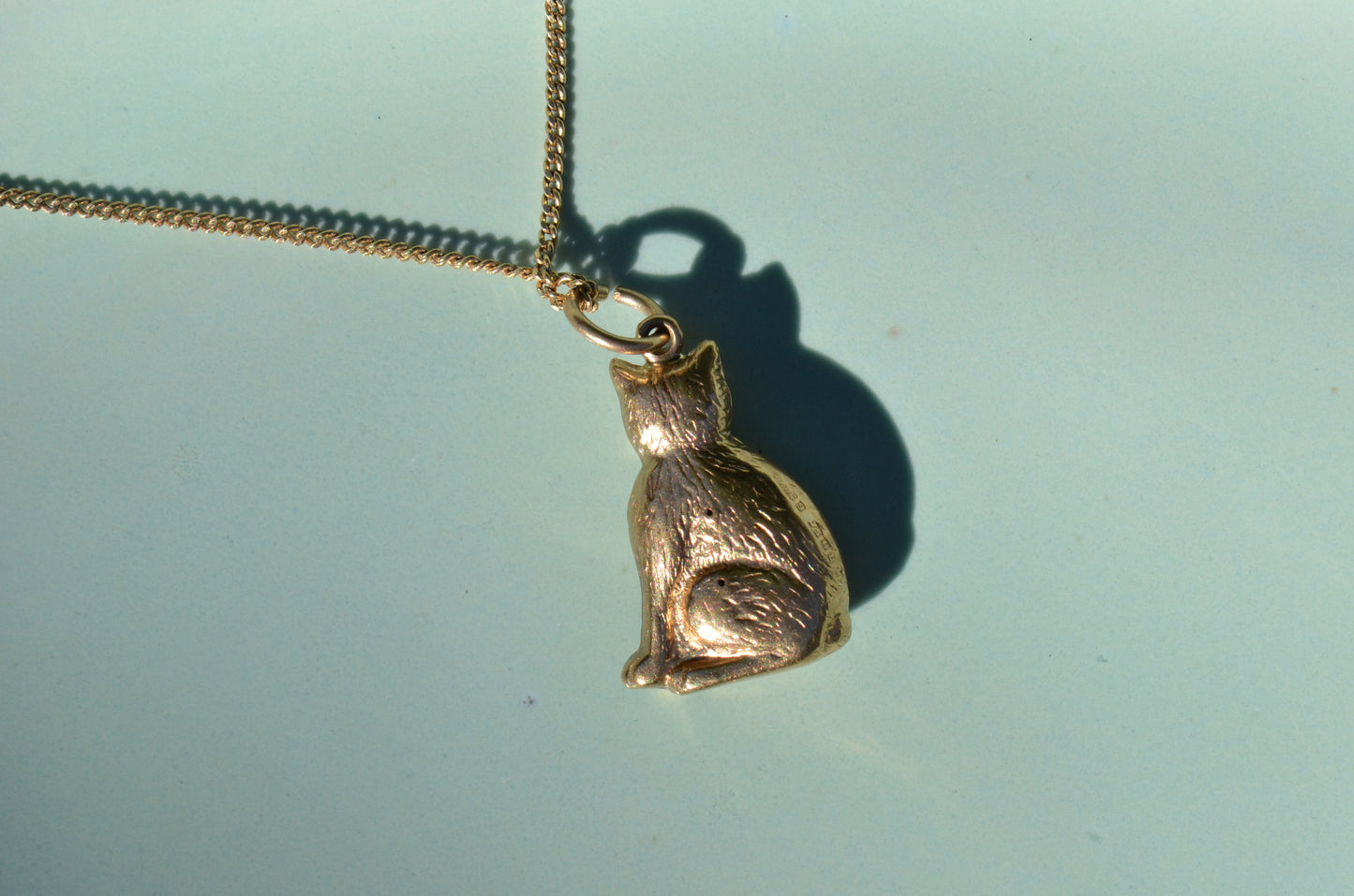 Coy Vintage Cat Charm