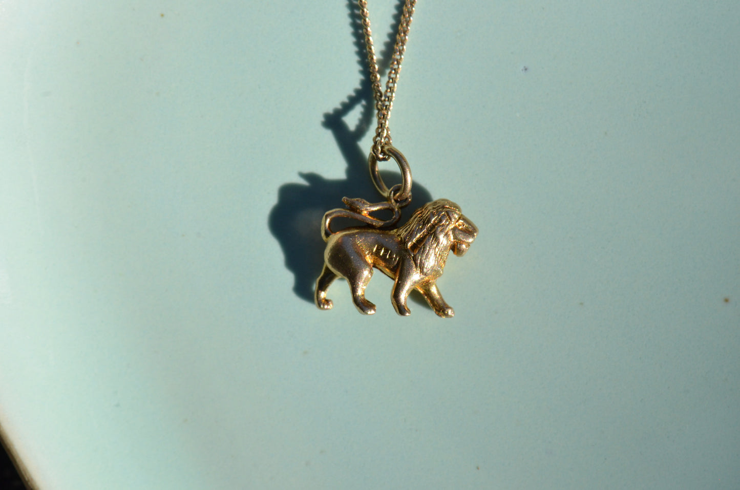 Luxe Midcentury Lion Charm