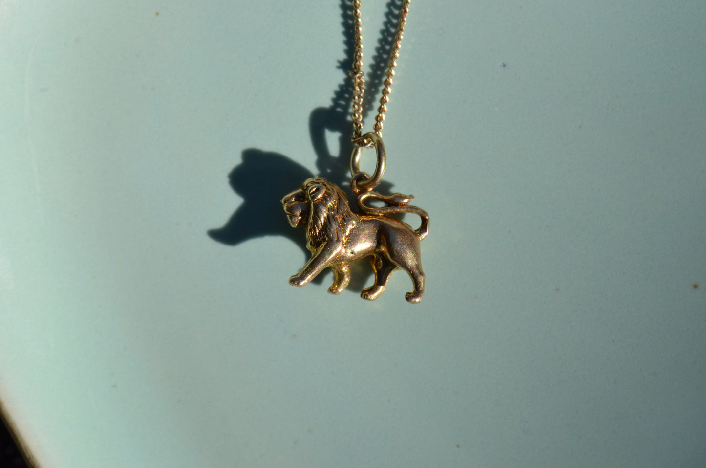 Luxe Midcentury Lion Charm