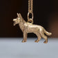 Alert Vintage German Shepherd Charm